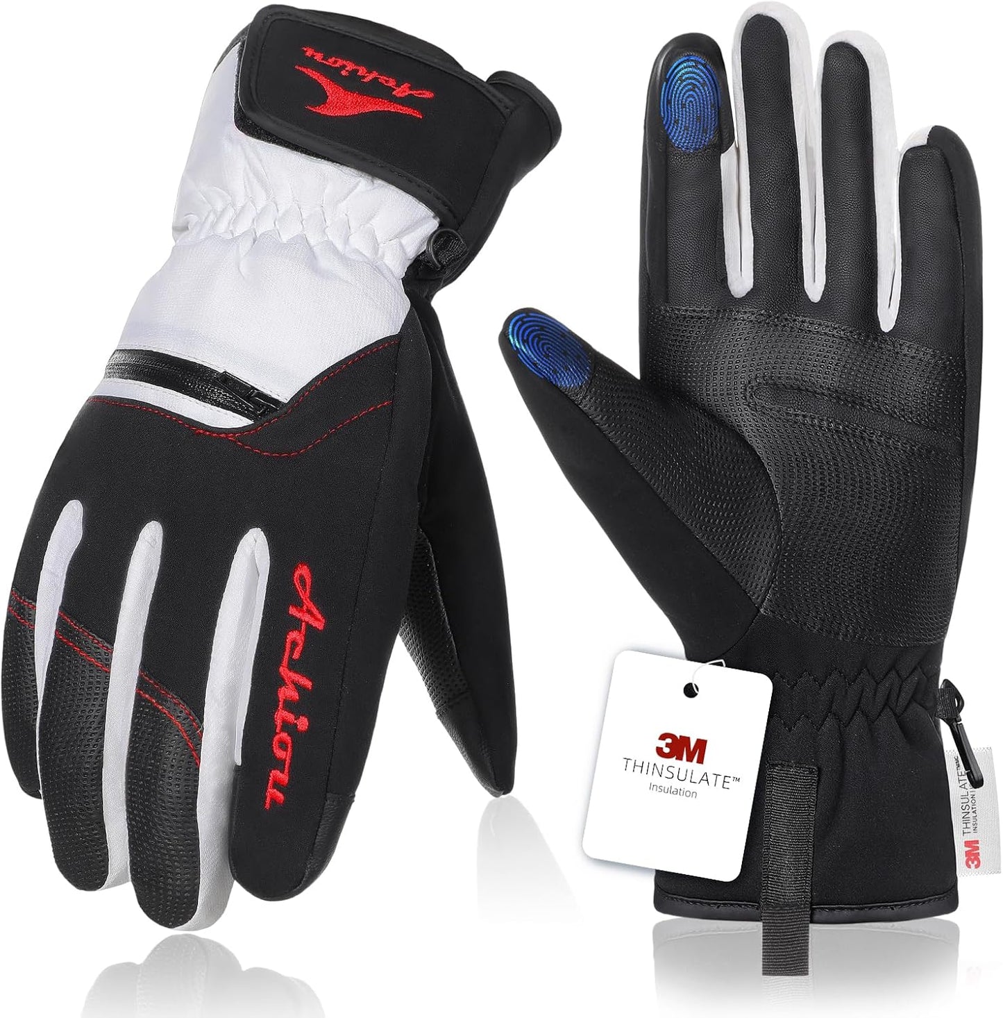 Men’s & Women’s Winter Ski Gloves – 3M Thinsulate, Waterproof, Touchscreen-Compatible
