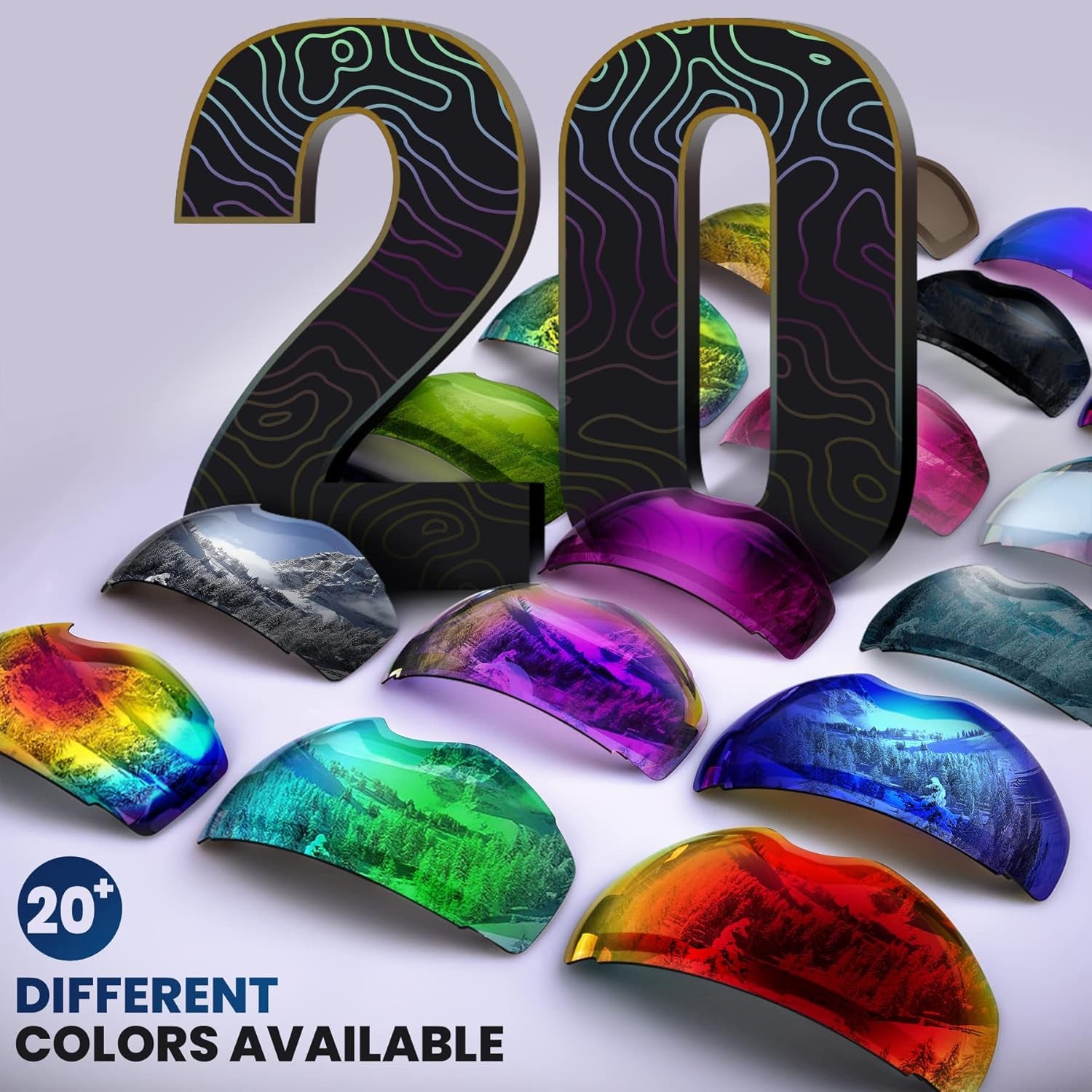 PRO Ski Goggle  – Lens Replacement UV Protection, Anti-Fog, 20+ Styles