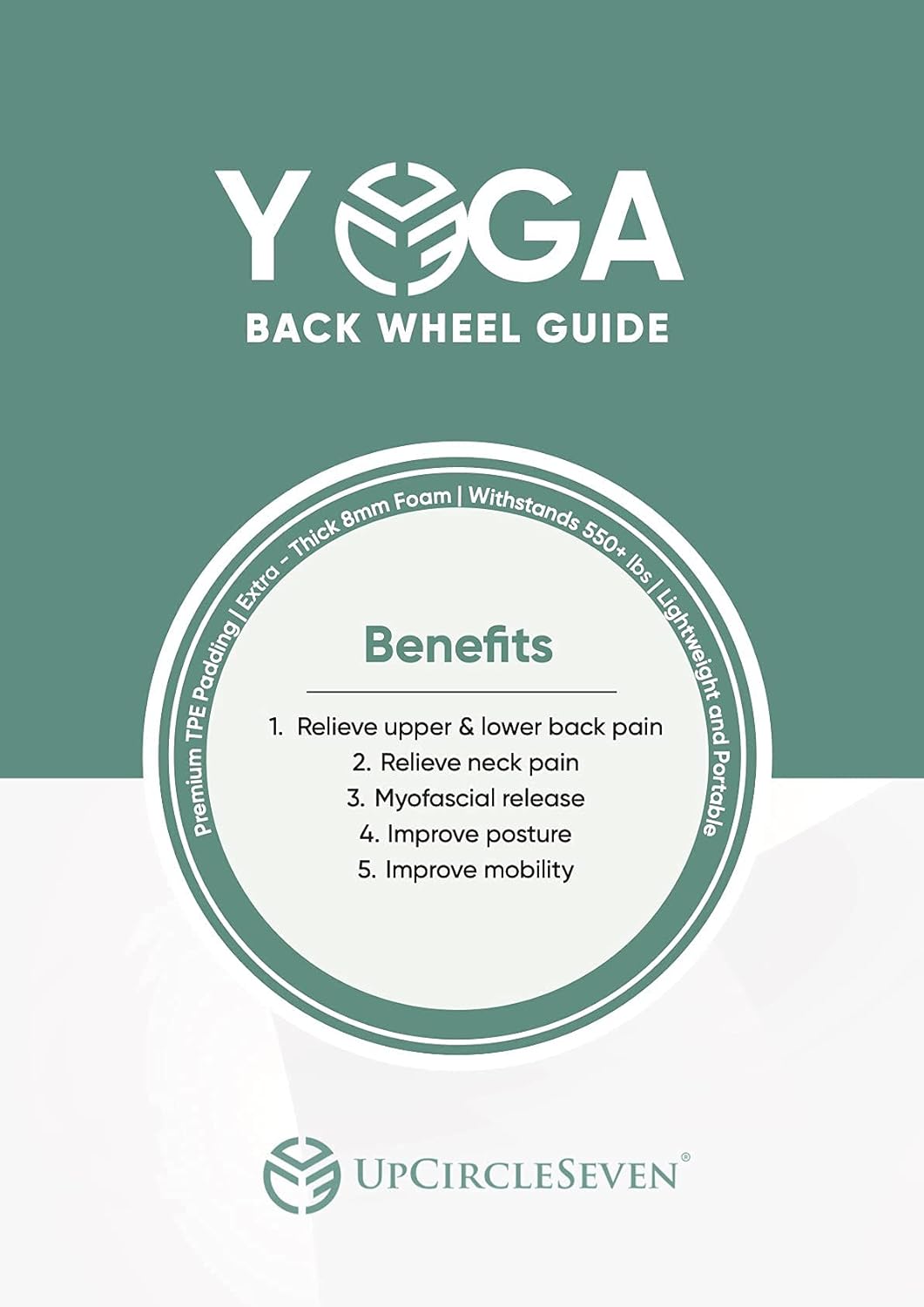 Yoga Wheel for Back Pain Relief – Stretch & Align Spine, Improve Flexibility
