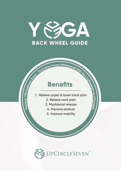 Yoga Wheel for Back Pain Relief – Stretch & Align Spine, Improve Flexibility