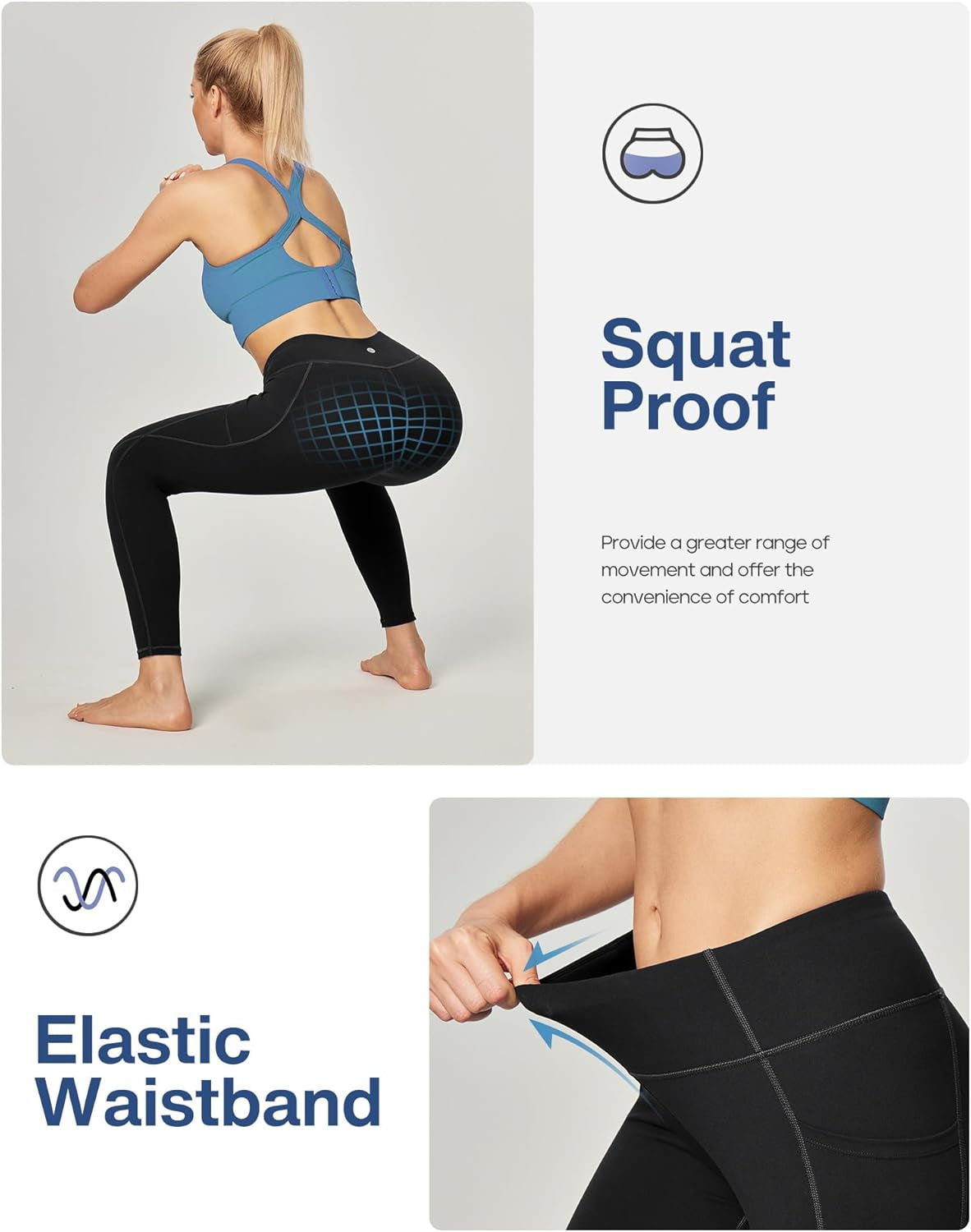 High Waist Yoga Leggings with Pockets for Women – Workout Tights for Gym & Fitness