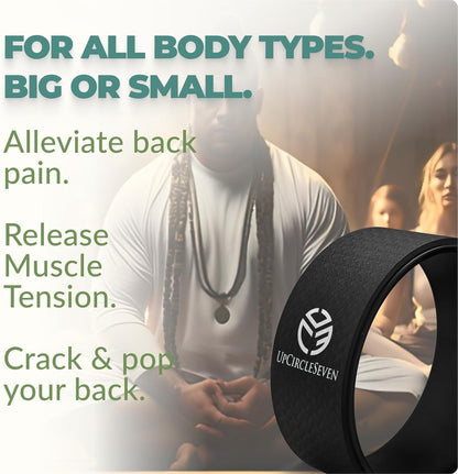Yoga Wheel for Back Pain Relief – Stretch & Align Spine, Improve Flexibility