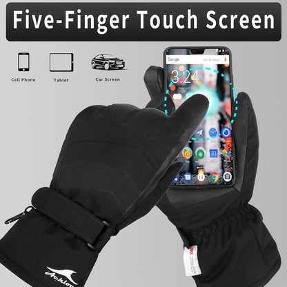 Men’s & Women’s Winter Ski Gloves – 3M Thinsulate, Waterproof, Touchscreen-Compatible